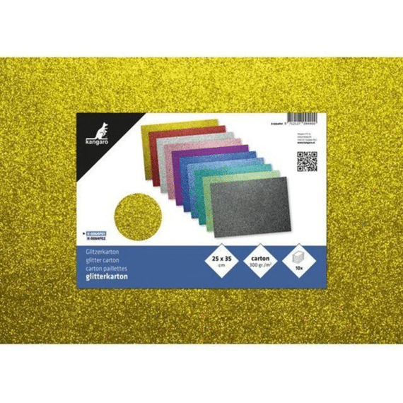 Glitterkarton 10st 25x35cm 300g