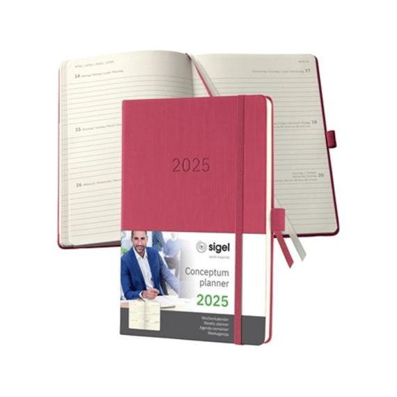 Ktc Agenda Week Conceptum A5 Marsala Red