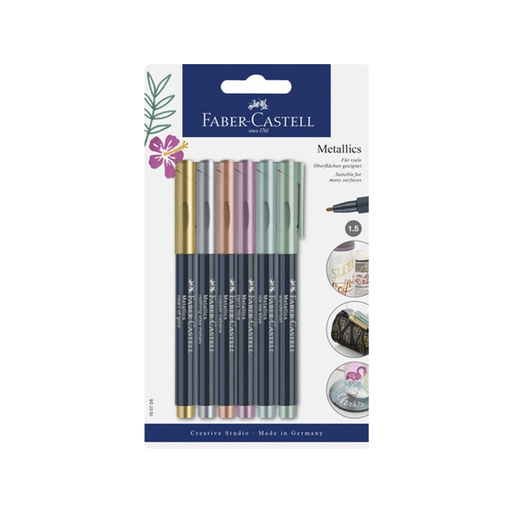 Marker Metallic Assortiment Lijnbreedte 1,5mm