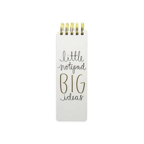 Eccolo Notitieblok Spiraal Wit 8x23cm