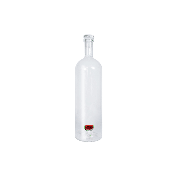 WD Lifestyle Fles + Deksel met Glasdecoratie 1,2L Watermeloen