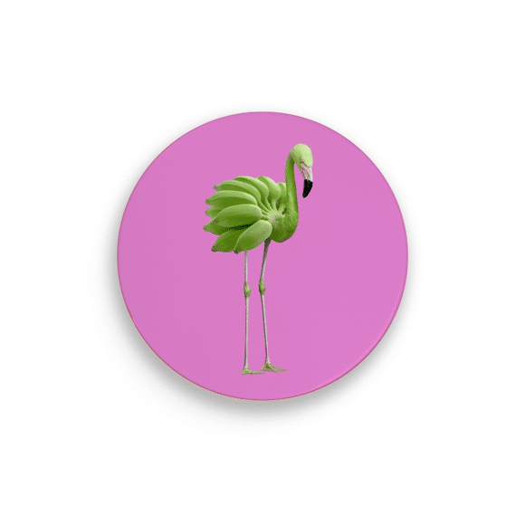 WD Lifestyle Onderzetter Keramiek 18cm Flamingo