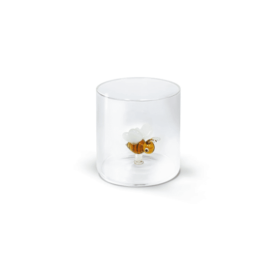 WD Lifestyle Glas met Glasdecoratie 250ml Bij