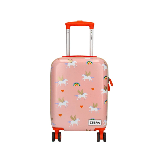 Zebra Reiskoffer Trolley Unicorn Roze
