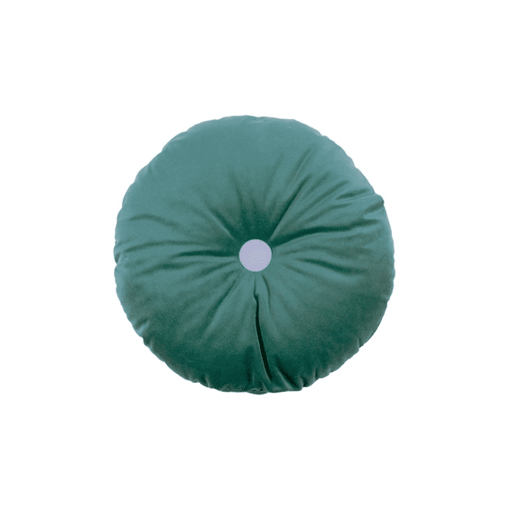 Nobodinoz Kussen Rond Eco-Velvet Jungle Green