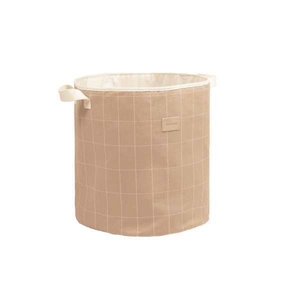 Nobodinoz Opbergmand Taupe Grid