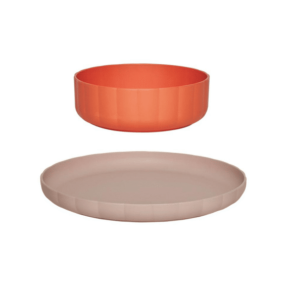 Oyoy Plate & Bowl Pullo Rose Apricot