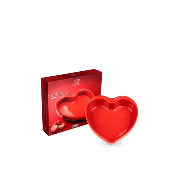 Peugeot For You Ovenschaal Hart 26cm Rood