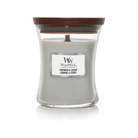 Woodwick Kaars Medium Lavender & Cedar