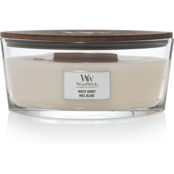 Woodwick Kaars Ellipse White Honey