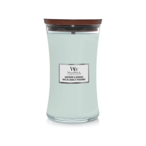 Woodwick Kaars Large Sagewood & Seagrass