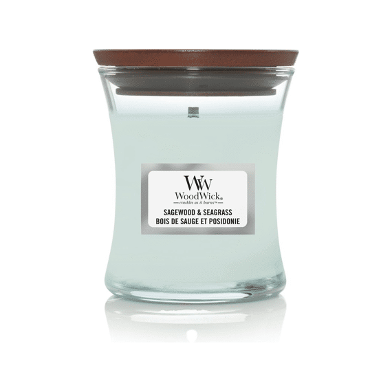 Woodwick Kaars Mini Sagewood & Seagrass