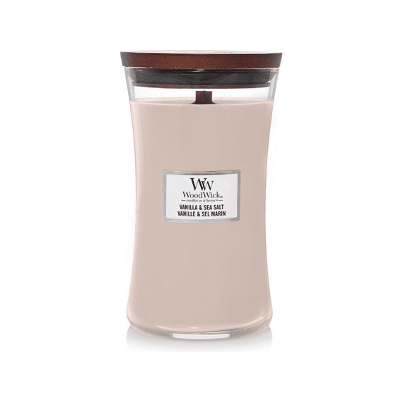 Woodwick Kaars Large Vanilla & Sea Salt
