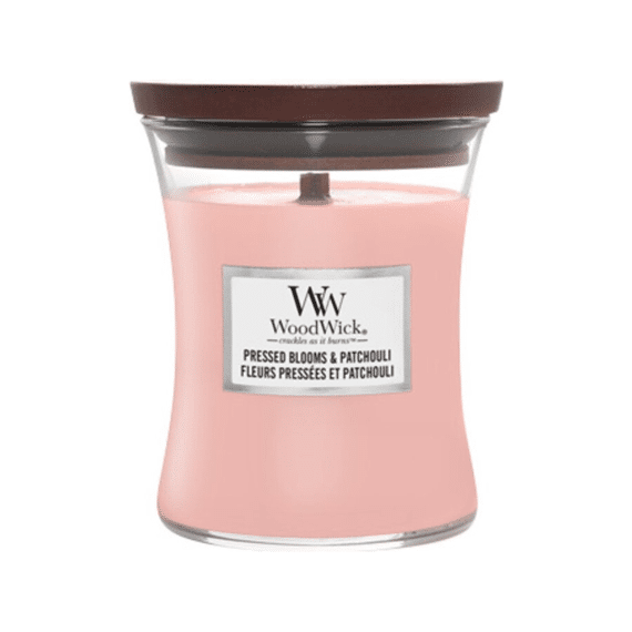 Woodwick Kaars Medium Pressed Blooms & Patchouli