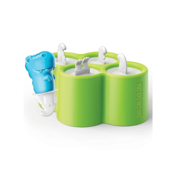Zoku Pop Maker Dinosaurus Set voor 4 Ijsjes 14x18x8cm Groen