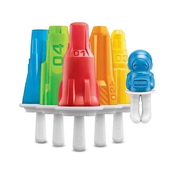 Zoku Pop Maker Ruimtevaart Set voor 6 Ijsjes 19,5x13,2x17,4cm Paars