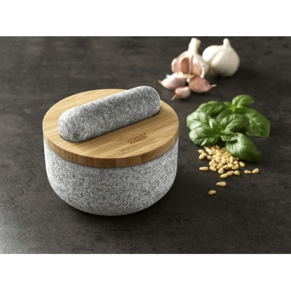 JosephJoseph Dash Vijzel met Bamboe Deksel 15,5x15,5x13cm