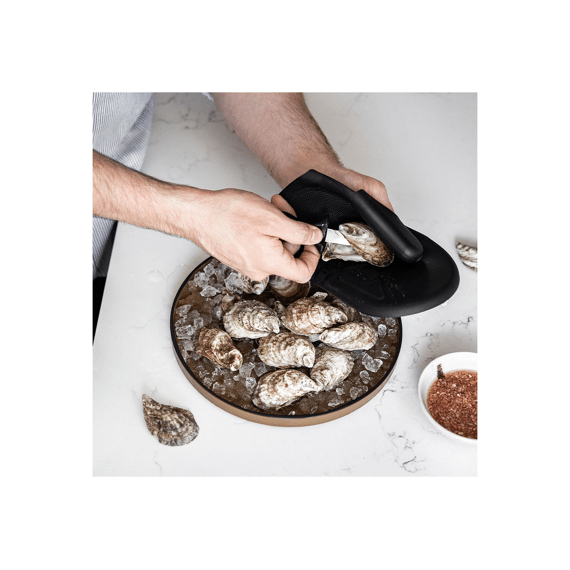 De Buyer Handbeschermer Om Oesters Te Openen Rechts Wordt Links Gedragen