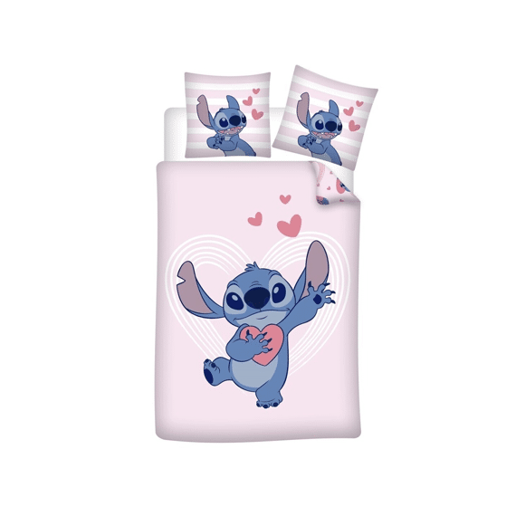 Stitch Dekbedovertrek 100% Katoen 140x200cm + 65x65cm