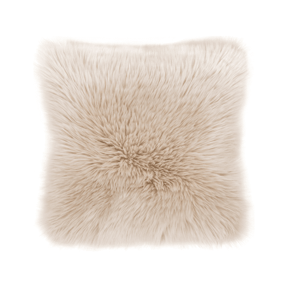 Tiseco Kussen Schapenvacht (Imitatie) 45x45cm Natural