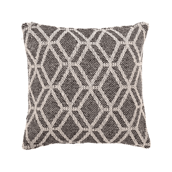 Tiseco Kussen Alpana 45x45cm Black