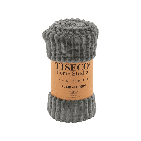 Tiseco Plaid Ribble 130x160cm Microflanel Grey