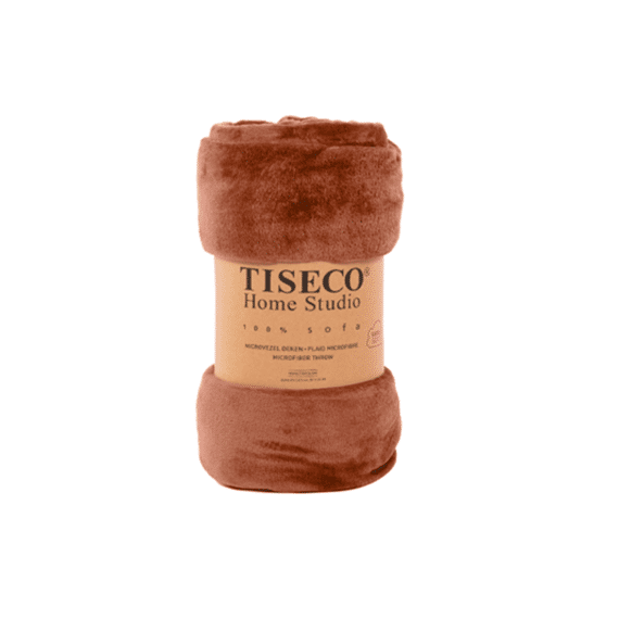 Tiseco Plaid Cosy Microflanel 130x160cm Auburn