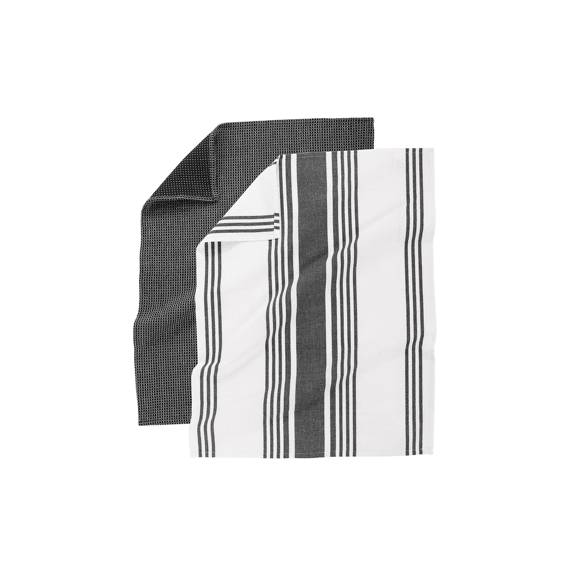 Tiseco Keukenhanddoek Combo 50x70cm 4st Black
