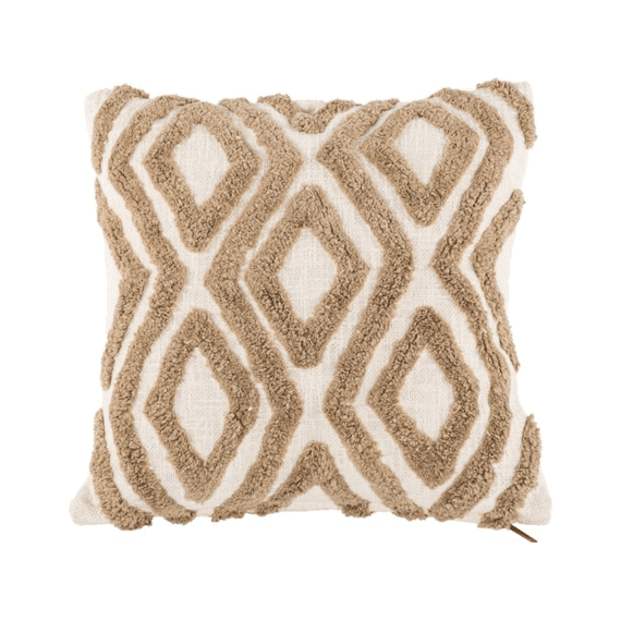 Tiseco Kussen Sahara Contrast 45x45cm Ivory