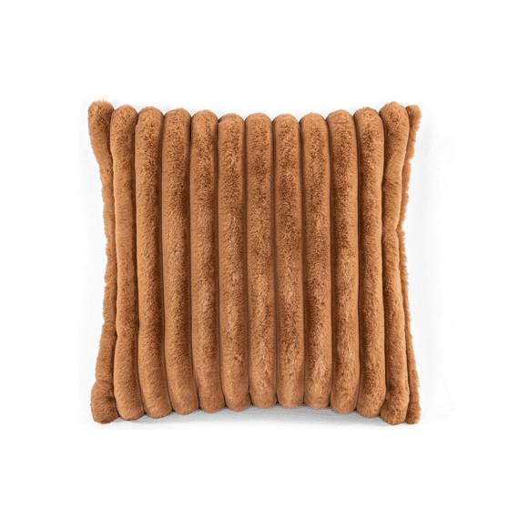 Tiseco Kussen Rabbit Stripe Fur 45x45cm Indian Tan