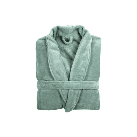 Tiseco Badjas S/M Microflanel Cosy Sage Green