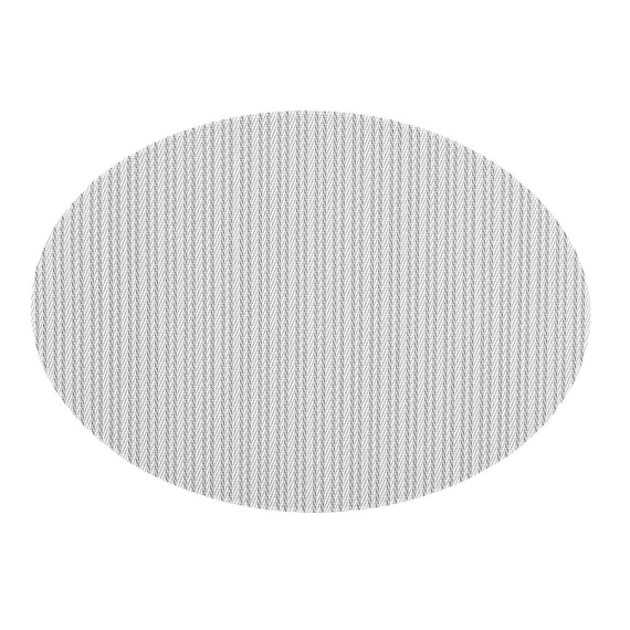 Tiseco Placemat Reliëf Zwart Ovaal 33x45cm