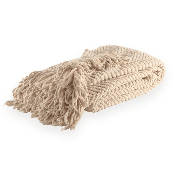 Tiseco Plaid Renee 130x170cm Ivory