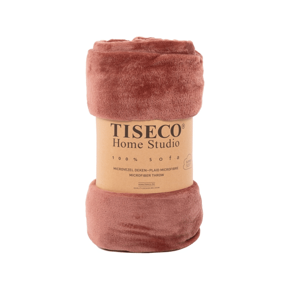 Tiseco Plaid Cosy Microflanel 130x160cm Russet