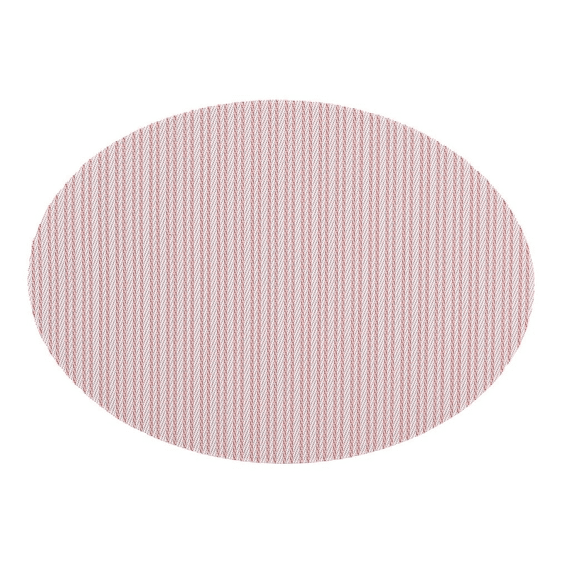 Tiseco Placemat Reliëf Rood Ovaal 33x45cm
