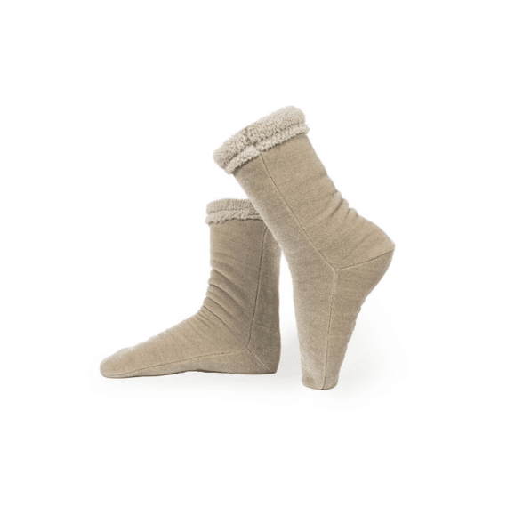 Tiseco Huissokken Chenille Sand