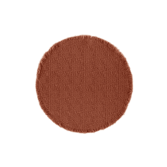 Tiseco Placemat Lina Rond 38cm Terra