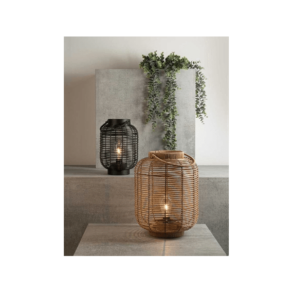 Gusta Rotan Lantaarn Met LED D24cm