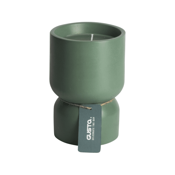 Gusta Cement Kaars Groen D10x14,8cm