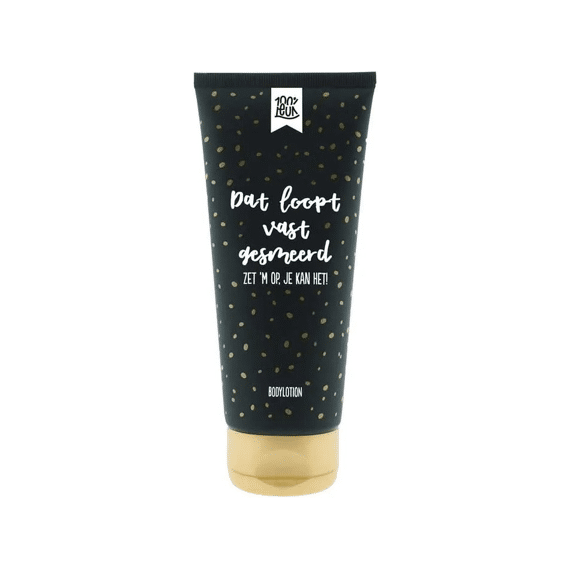 100% Leuk Bodylotion Dat loopt gesmeerd
