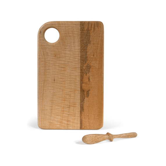 Jens Living Boterbord met mes Mangohout 33x22cm Naturel