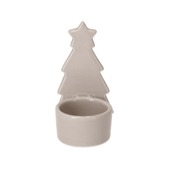 Jens Living Kerst Theelichthouder Boom Taupe