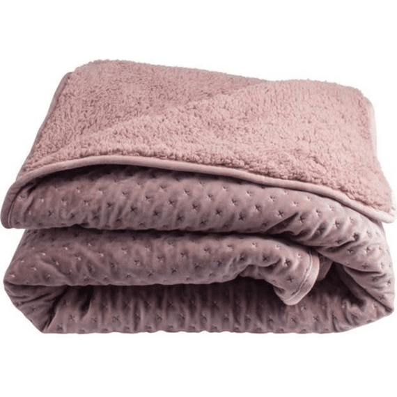 Gusta Plaid Teddy 130x160cm Oudroze