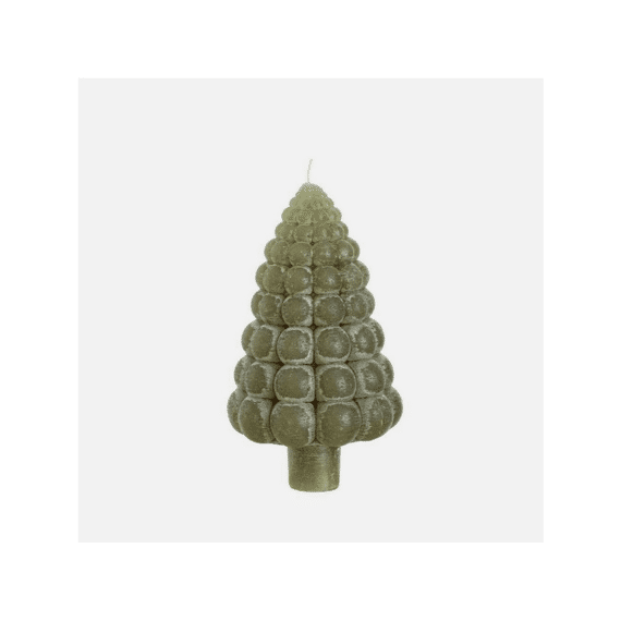 Ideas 4 Seasons Kaars Bubble Kerstboom Mosgroen