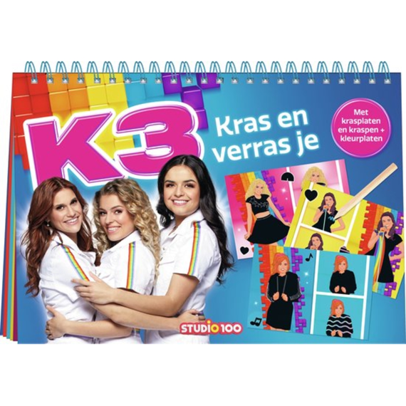 K3 Kras- en kleurboek Kras en verras je