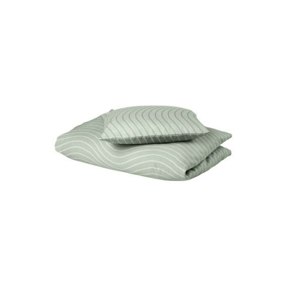 Leander Dekbedovertrek Bed 100x140 Woolland Sage Green