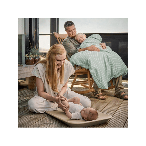 Leander Dekbedovertrek Bed 100x140 Woolland Sage Green