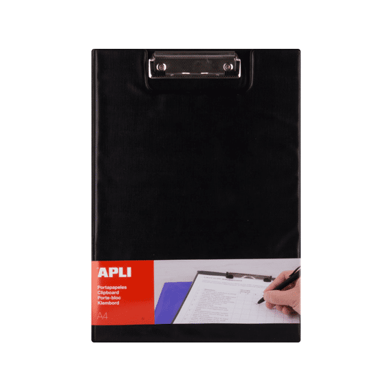 Apli Clipboard PP A4 Zwart