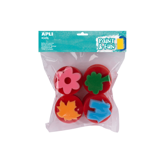 Apli Kids Verf Sponsen 4st