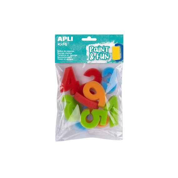 Apli Kids Verf Stempel Sponzen 10st 1 2 3